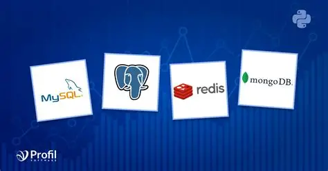 Redis / MongoDB / MySQL / PostgreSQL Logo